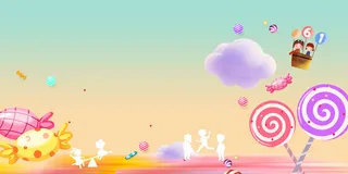 手绘背景图卡通元素高清