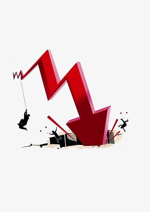 科技k线卡通背景免抠