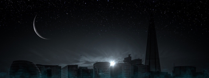 星空下的城市高清
