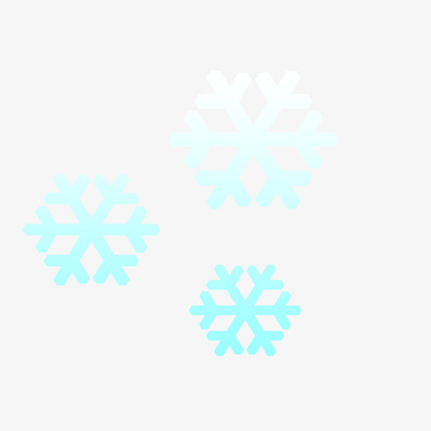 三片雪花免抠
