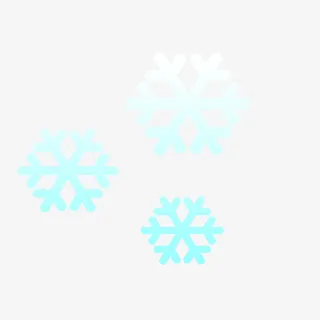 三片雪花免抠