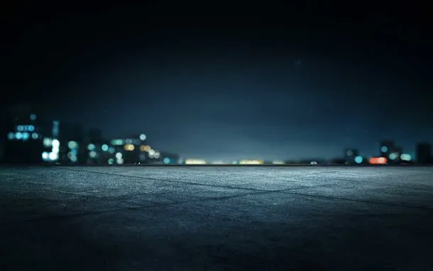 黑色广场海报背景