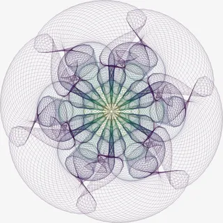 矢量证书防伪花纹底纹素材免抠