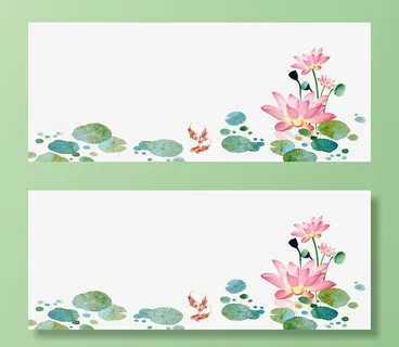 二十四节气之立夏手绘荷叶荷花主免抠手绘/卡通手绘元素