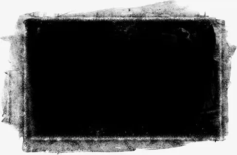 中国风涂鸦边框免抠装饰墨迹笔触元素