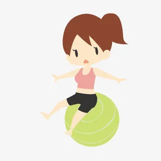 人物图案人物剪影 练瑜伽的小人免抠