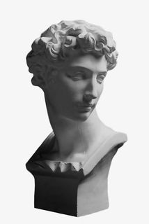 西方男士石膏头像免抠