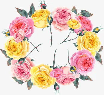 玫瑰花精美邀请函设计矢量素材免抠