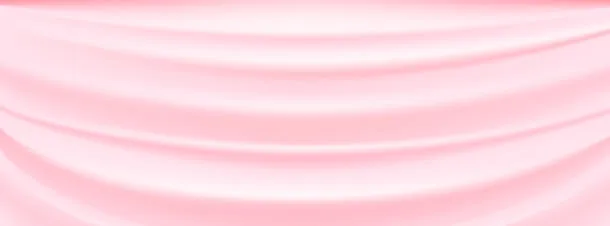 粉色褶皱节日丝带免抠