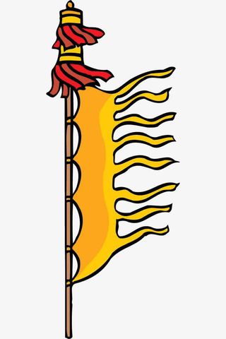 免抠素材英雄贴战旗素材免抠