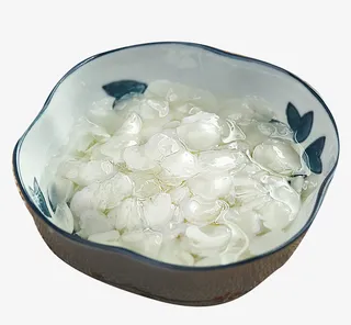 泡开的白色银耳雪耳免抠