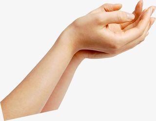 用心呵护手掌姿势免抠