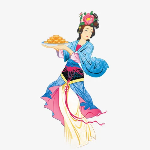 中秋高清多图层素材 嫦娥免抠