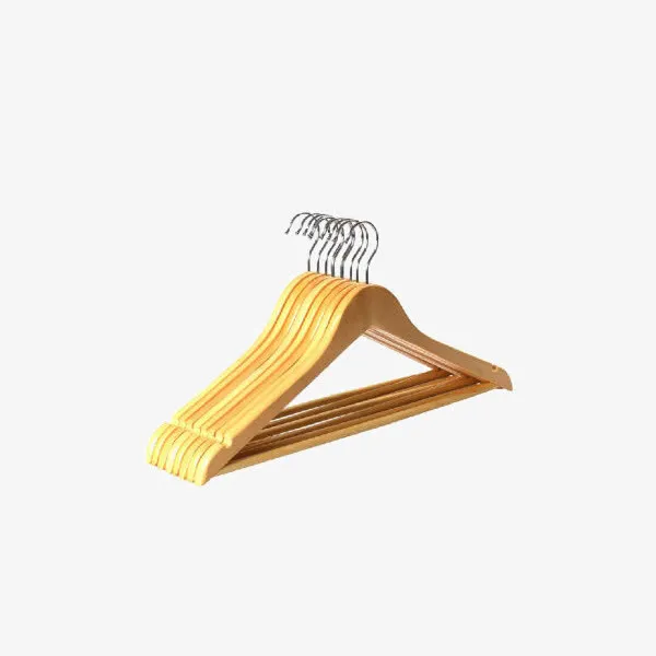 宜莱芙实木衣架防滑木质晾衣架原免抠