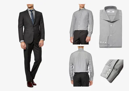 实物西服组成图免抠