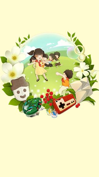 六一儿童节卡通童趣H5背景素材高清