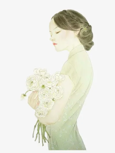 古典美女免抠