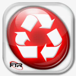 红色循环箭头图标设计免抠