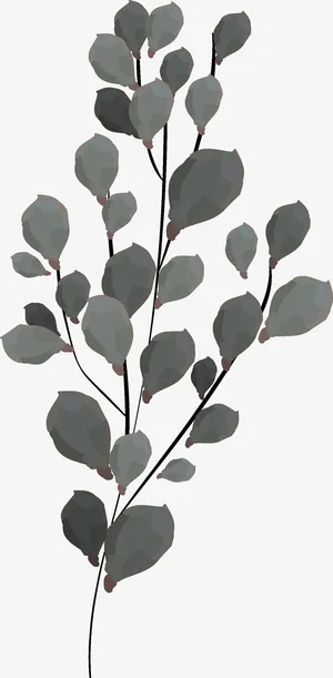 文艺清新花草海报设计装饰免抠