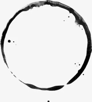 水墨圆形免抠