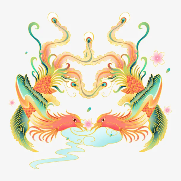 中国古典双风免抠