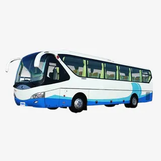 长途旅游大巴图片免抠