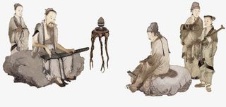 高山流水场景效果元素免抠素材免抠