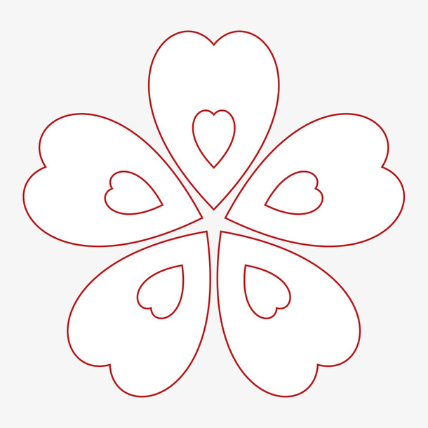 红色阿信花瓣免抠