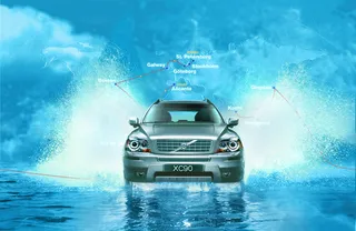 汽车宣传海报背景素材高清