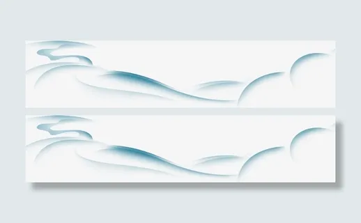 感恩父亲节蓝色彩条免抠