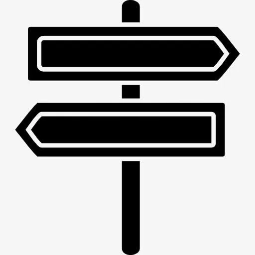 左、右箭头信号相反极图标免抠