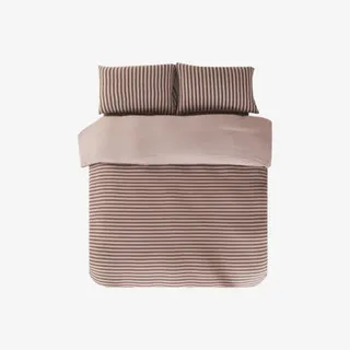 MUJI全棉针织条纹四件套免抠