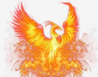 火凤凰神兽免抠