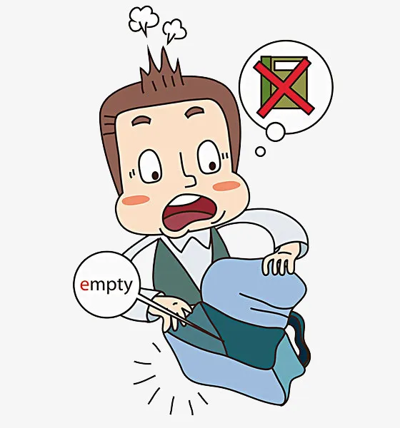 忘记袋书的学生免抠