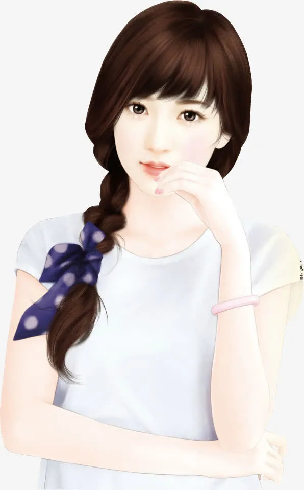 现代美女免抠