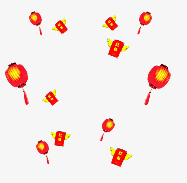 灯笼和红包免抠