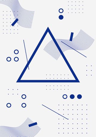 时尚简约几何图形海报高清