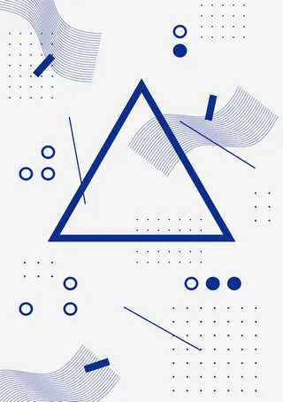 时尚简约几何图形海报高清