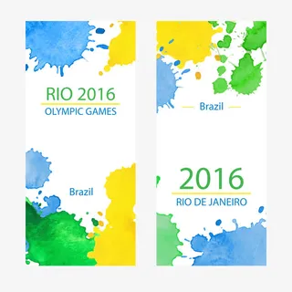 里约奥运会旗帜免抠