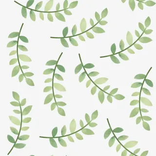 水彩叶子底纹免抠