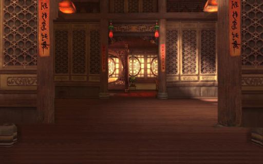 中国风大院海报背景