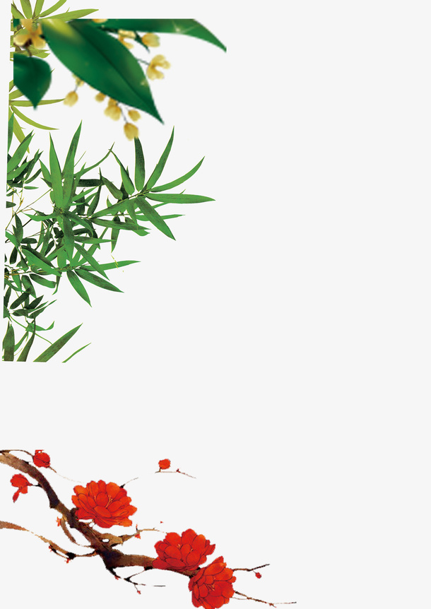 装饰边框的花免抠