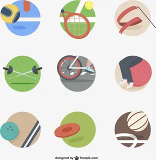 体育健身素材图标免抠