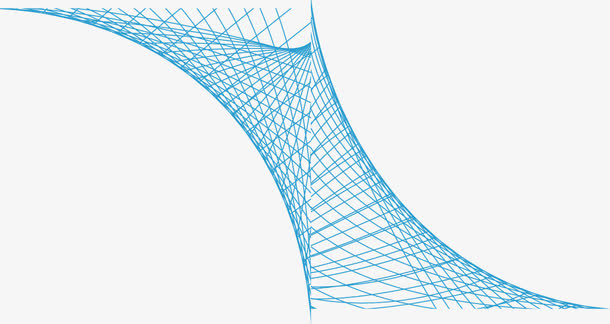 线条装饰底纹，淘宝素材，蓝色，免抠