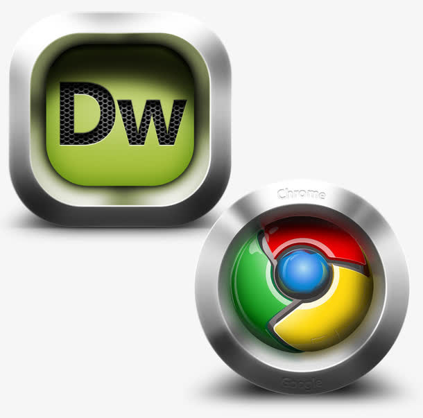 清晰金属边软件PNG图标免抠