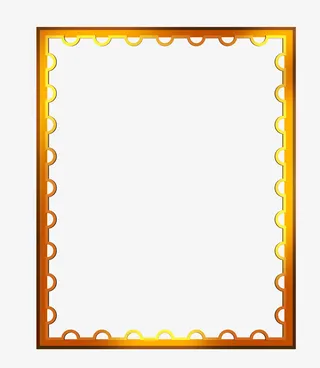 游戏边框 装饰 细节 质感 四周点缀免抠
