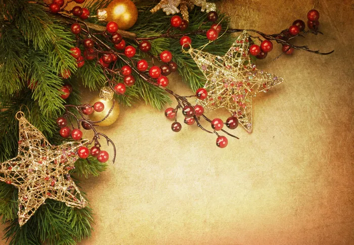 圣诞树一角背景高清