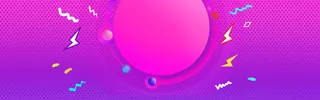 紫色渐变飞溅元素炫酷活动圆圈背景图高清