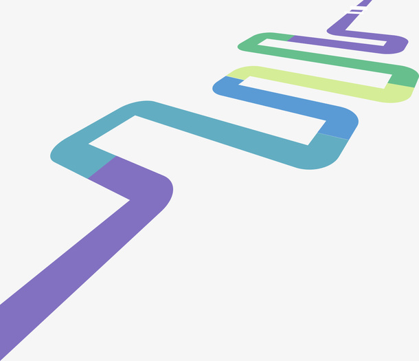 五颜六色的路径免抠