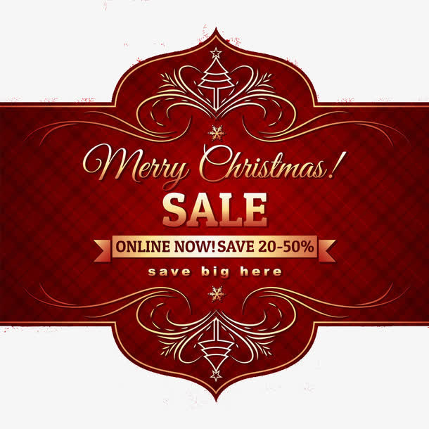 红色喜庆促销装饰图案免抠